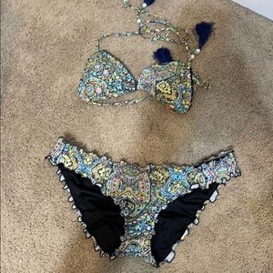 colorful cheeky bikini